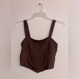 Rue21 Brown Soft Crop Tank Top
